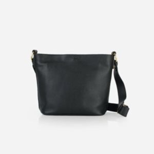 Poppy Barley “The Right Size Tote” in Black Pebble